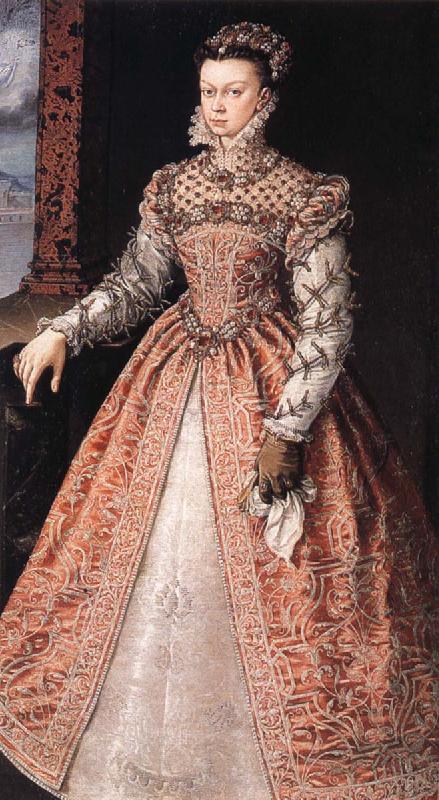 SANCHEZ COELLO, Alonso Isabella of Valois,Queen of Span oil painting image